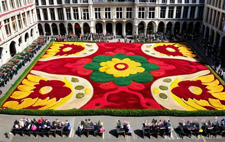 브뤼셀 그랑 플라스 - **Prompt: The Grand Place at Golden Hour**
    "A breathtaking panoramic view of the Grand Place in ...