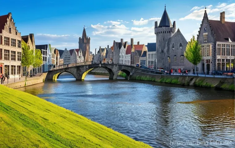 벨기에 관광지 - **Prompt:** "A captivating scene of the Grand Place (Grote Markt) in Brussels, Belgium, at dusk. The...